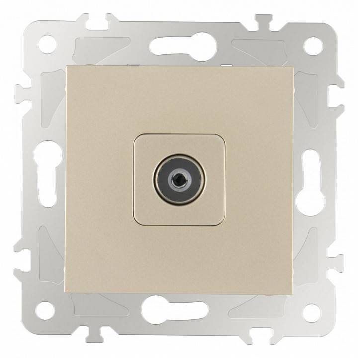 ТВ-розетка без рамки Arte Milano am-203 203.43-1.shampan