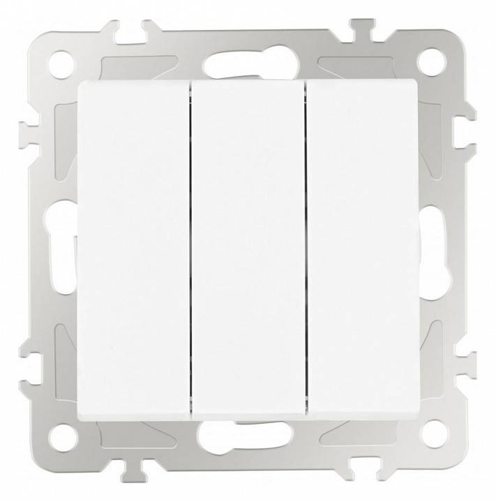 Выключатель трехклавишный без рамки Arte Milano 206 206.30-3.white