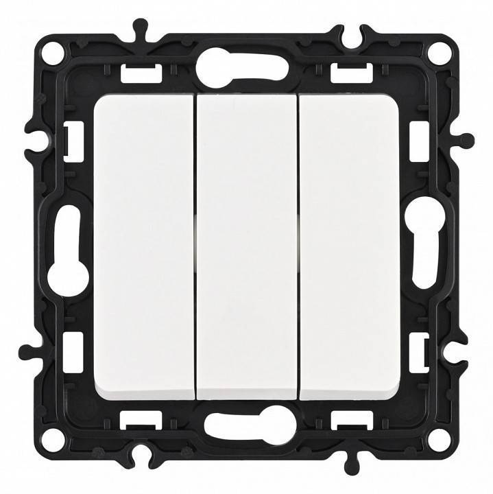 Выключатель трехклавишный без рамки Arte Milano 217 217.30-3.white