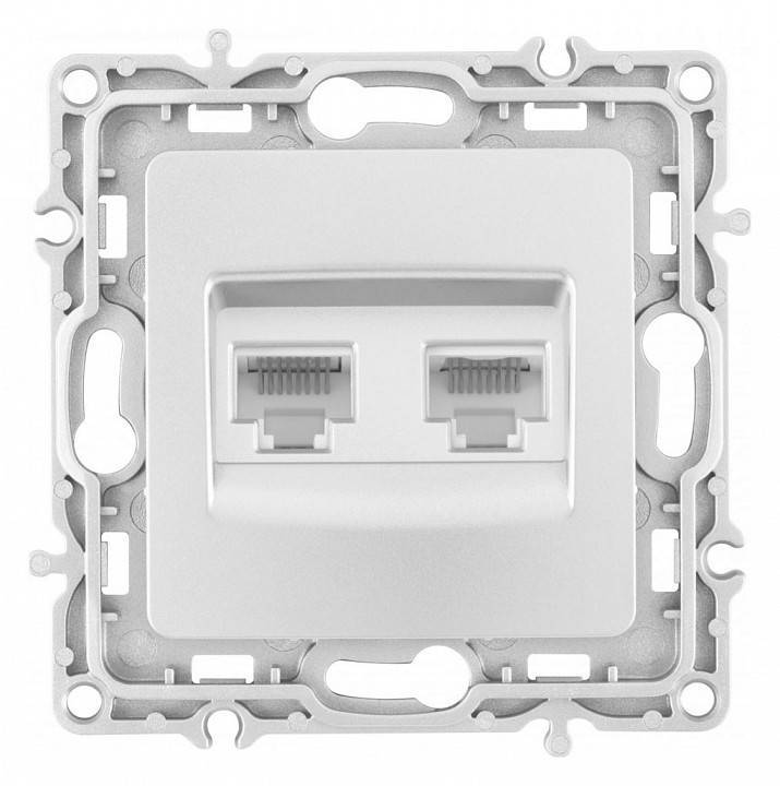 Розетка Ethernet RJ-45 без рамки Arte Milano am-217 217.45-2.silver