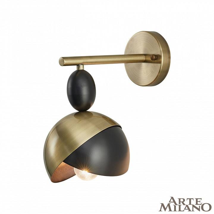 Бра Arte Milano Neapolis 71307 1 лампа 271307/1B BK/GD