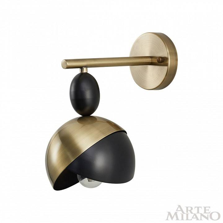 Бра Arte Milano Neapolis 71307 1 лампа 271307/1B BK/GD