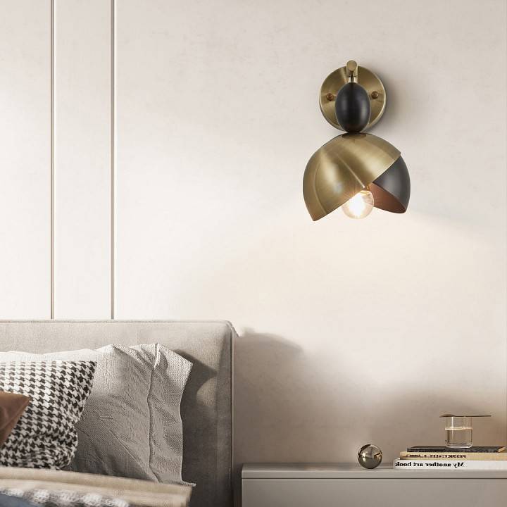 Бра Arte Milano Neapolis 71307 1 лампа 271307/1B BK/GD