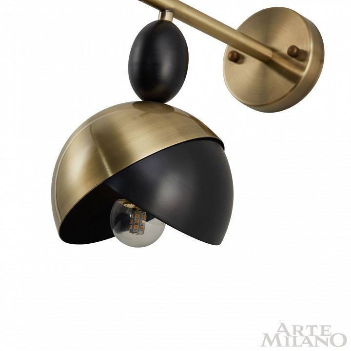 Бра Arte Milano Neapolis 71307 1 лампа 271307/1B BK/GD