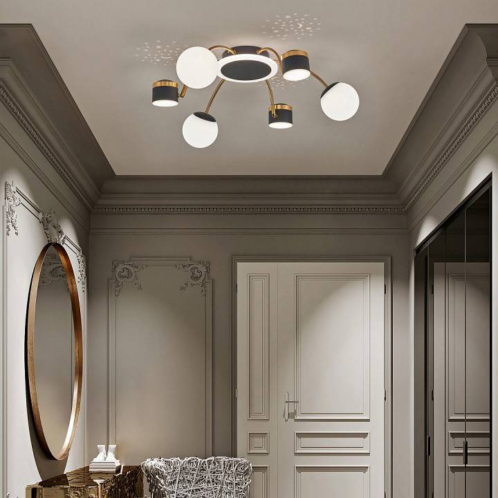 Потолочная люстра Arte Milano Ferrara 272040/6 BK/GD