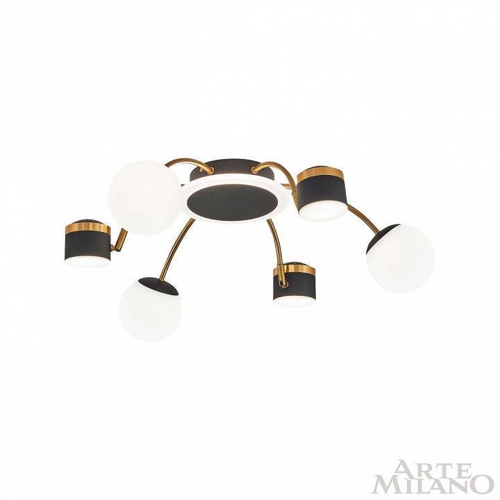 Потолочная люстра Arte Milano Ferrara 272040/6 BK/GD
