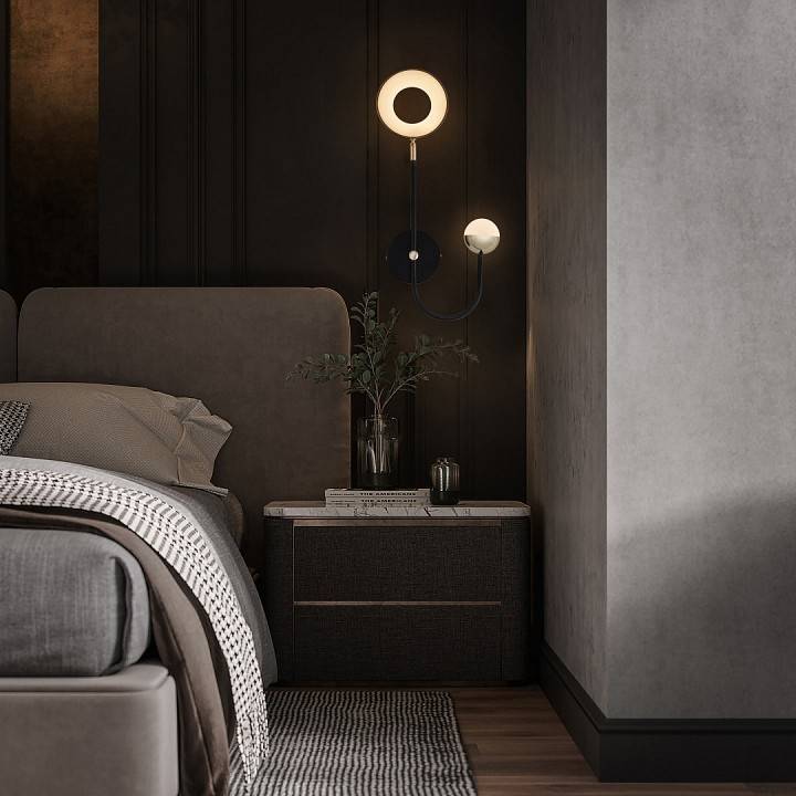 Бра Arte Milano Ferrara 273299/1+1 BK/GD