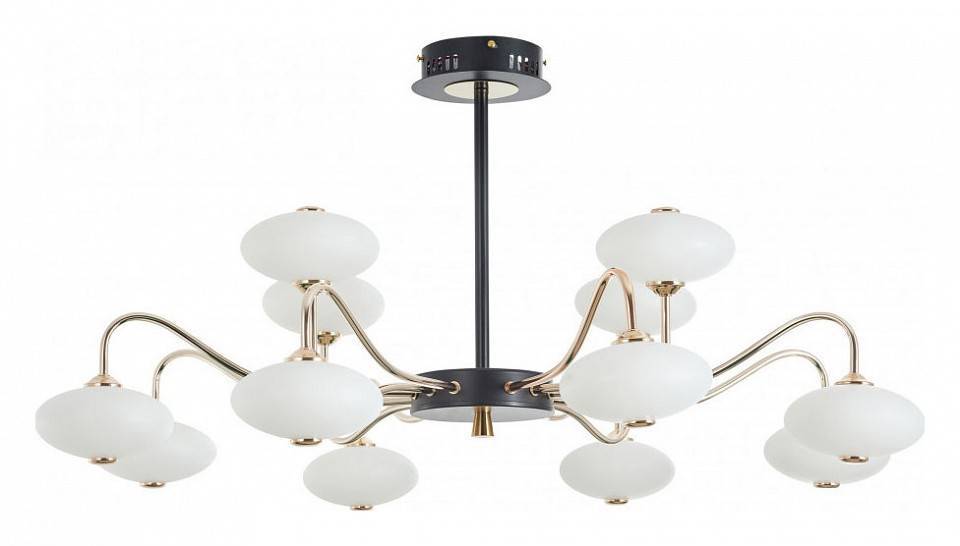 Люстра на штанге Arte Milano Neapolis 273908/12 BK/GD