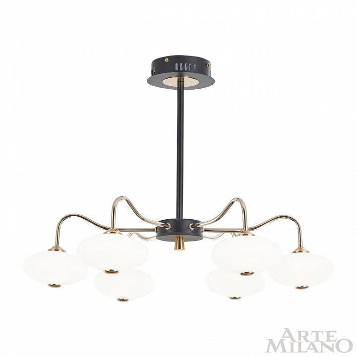 Люстра на штанге Arte Milano Neapolis-73908 273908/6 BK/GD