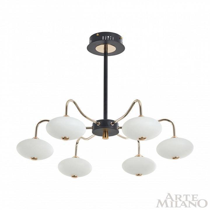 Люстра на штанге Arte Milano Neapolis-73908 273908/6 BK/GD