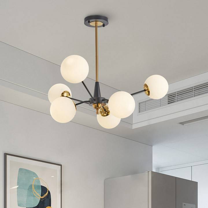 Люстра на штанге Arte Milano Neapolis 279808/6 BK/GD