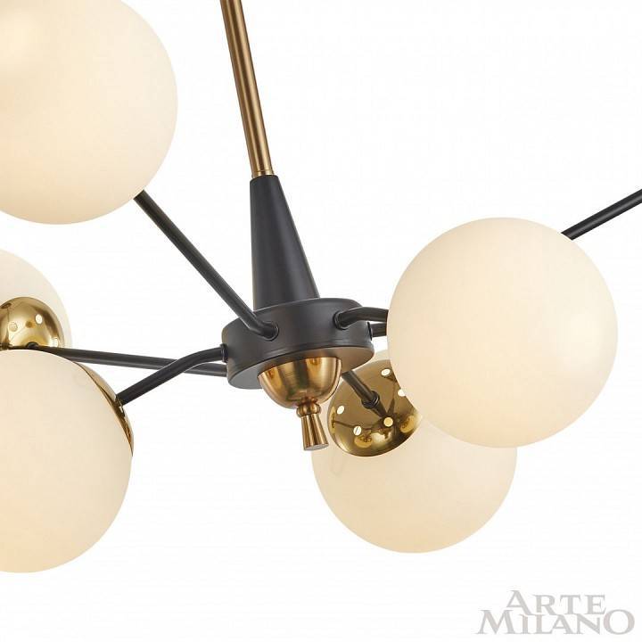 Люстра на штанге Arte Milano Neapolis 279808/6 BK/GD