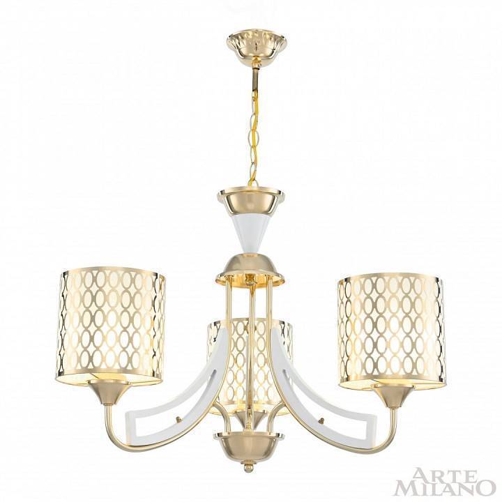 Подвесная люстра Arte Milano Florentia-3387 303387/3 Wh/Gd