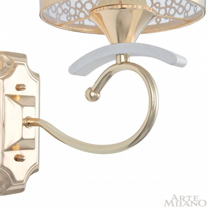 Бра Arte Milano Florentia-9787 309787/1W Wh/Gd