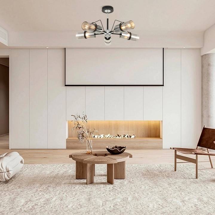 Люстра на штанге Arte Milano Napoli 5 ламп 320207/5 BK.CR