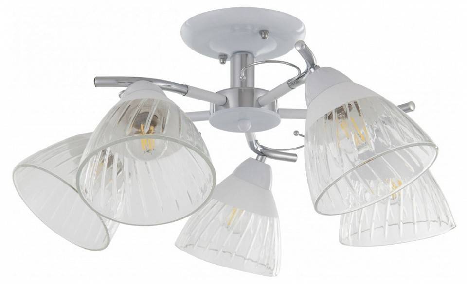 Люстра на штанге Arte Milano Napoli 5 ламп 320306/5 WT+CR