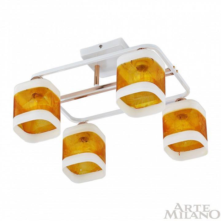 Потолочная люстра Arte Milano AMALFI 4 лампы 322008/4 WH+FG