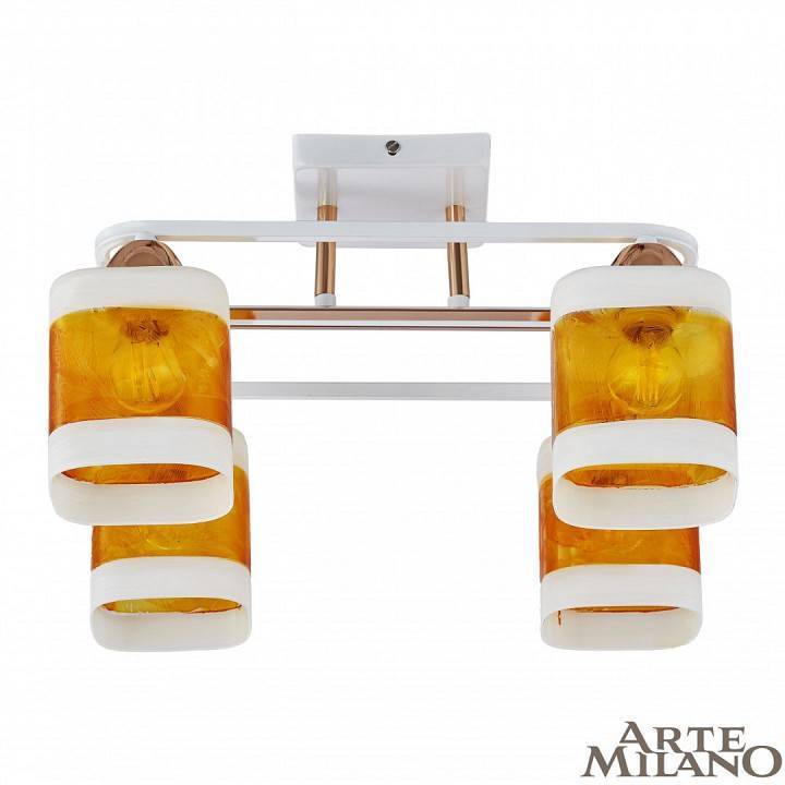 Потолочная люстра Arte Milano AMALFI 4 лампы 322008/4 WH+FG