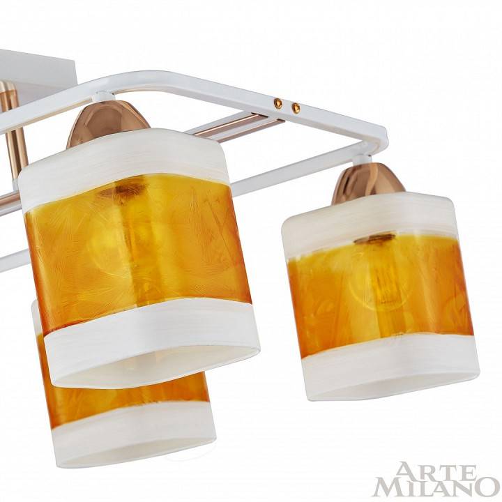 Потолочная люстра Arte Milano AMALFI 4 лампы 322008/4 WH+FG