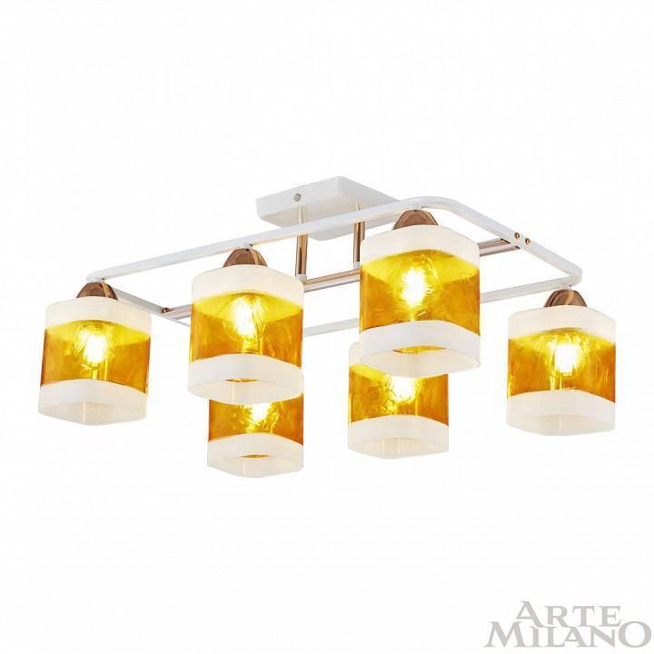 Потолочная люстра Arte Milano AMALFI 6 ламп 322008/6 WH+FG