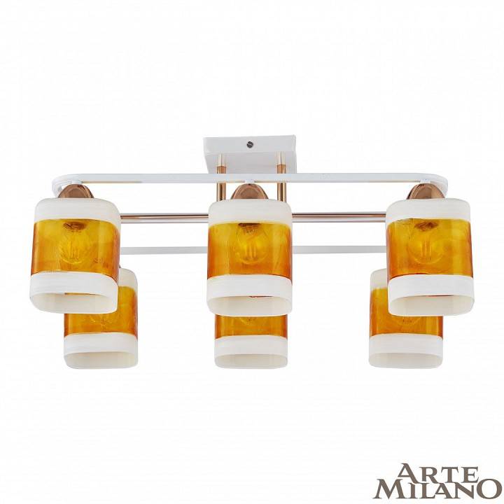 Потолочная люстра Arte Milano AMALFI 6 ламп 322008/6 WH+FG