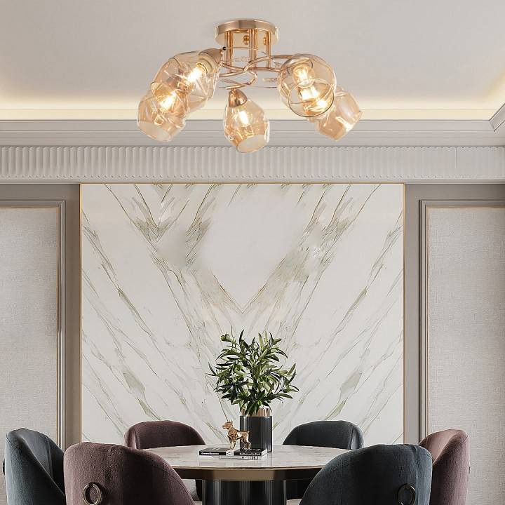 Потолочная люстра Arte Milano AMALFI 5 ламп 323419/5 FG