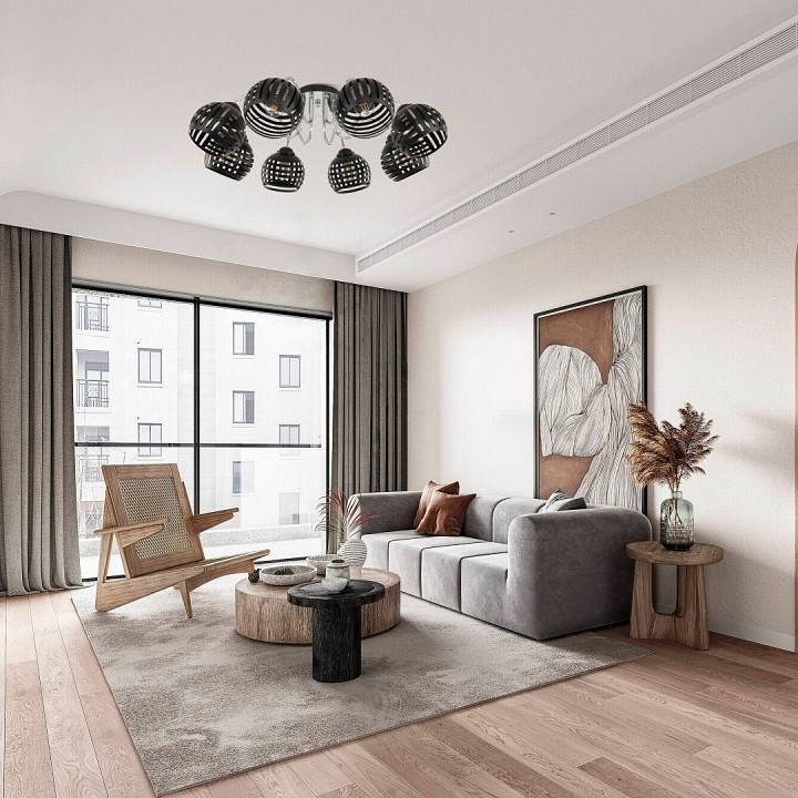 Потолочная люстра Arte Milano AMALFI 8 ламп 325107/8 BK.CR