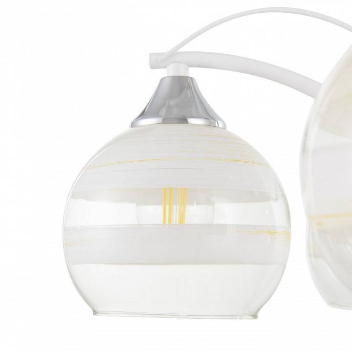 Люстра на штанге Arte Milano Napoli 5 ламп 326503/5 CR+WH