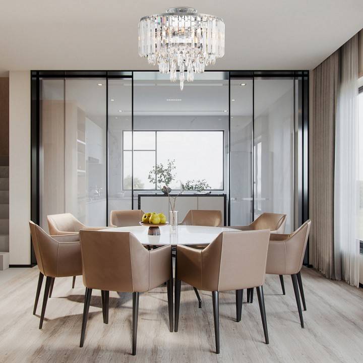 Люстра на штанге Arte Milano Sorrento-5509 хром 375509/6/40/390 CR