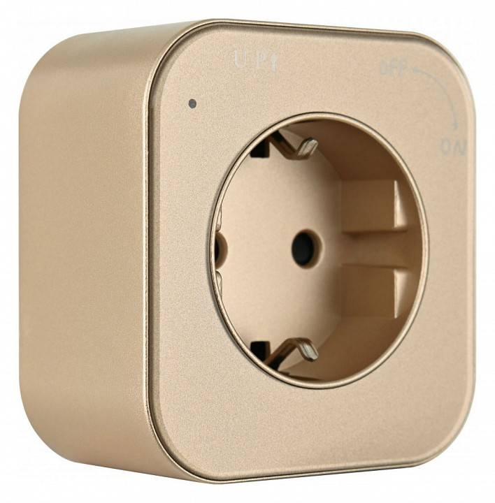 Розетка с заземлением для трека Arte Milano Am-track-sockets золото 380022TS/ES Gold