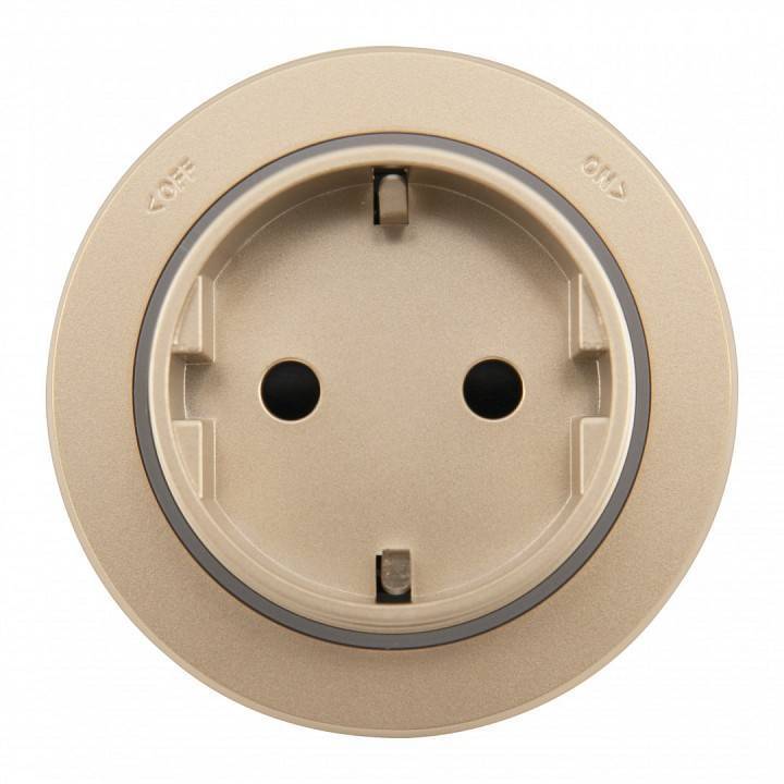 Розетка с заземлением на треке Arte Milano Am-track-sockets-39 397951TS/ES Gold