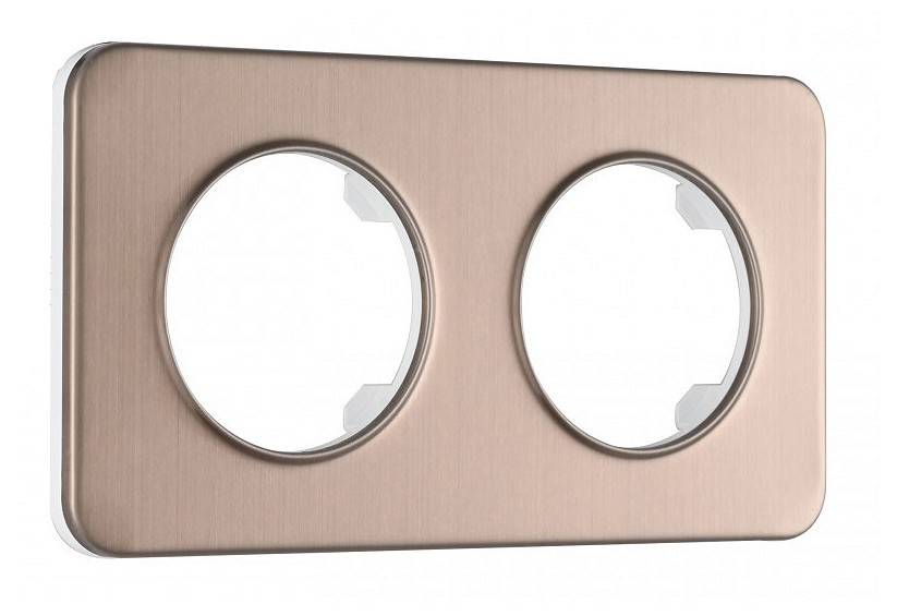 Рамка на 2 поста Arte Milano am-502.07 502.07-2.shampan