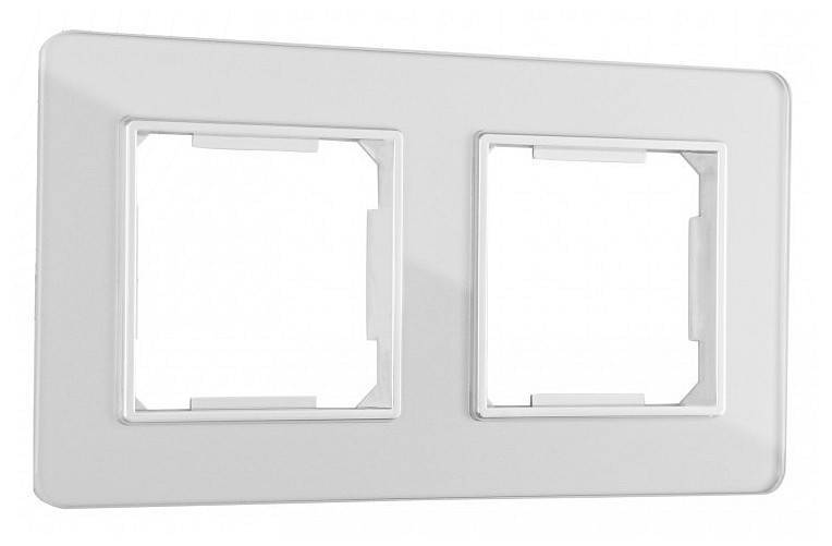 Рамка на 2 поста Arte Milano am-503.14 503.14-2.silver