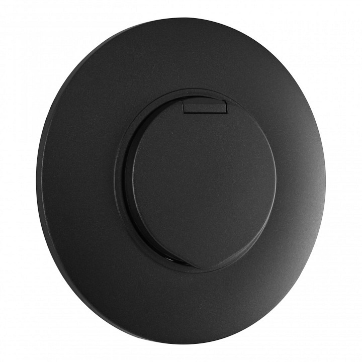 Розетка с заземлением и шторкой, с крышкой Arte Milano SET08-1 SET08-1-41-1 black