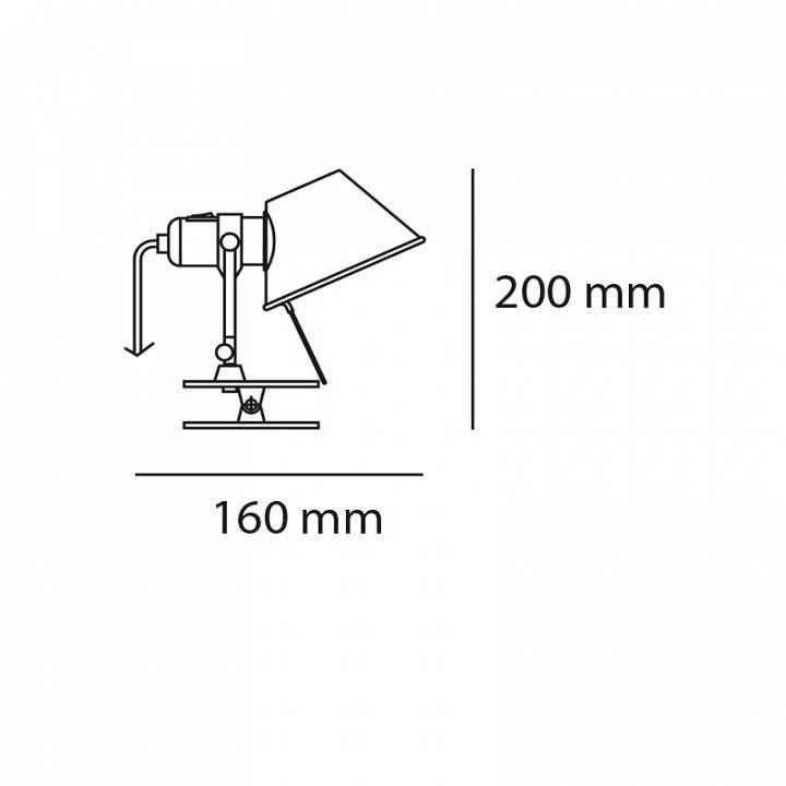 Настольная лампа офисная Artemide Tolomeo Micro A010870