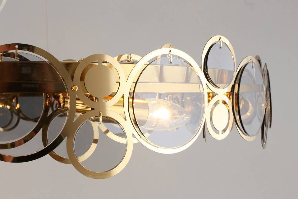 Подвесной светильник Aployt Veva золото 8 ламп APL.829.13.08