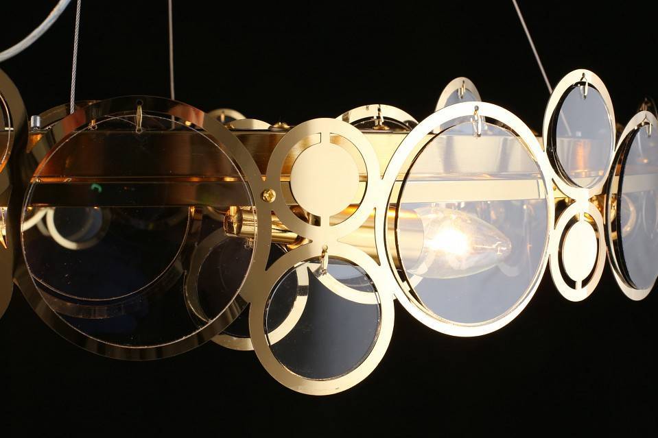 Подвесной светильник Aployt Veva золото 8 ламп APL.829.13.08