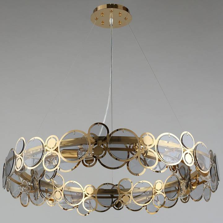 Подвесной светильник Aployt Veva золото 8 ламп APL.829.13.08
