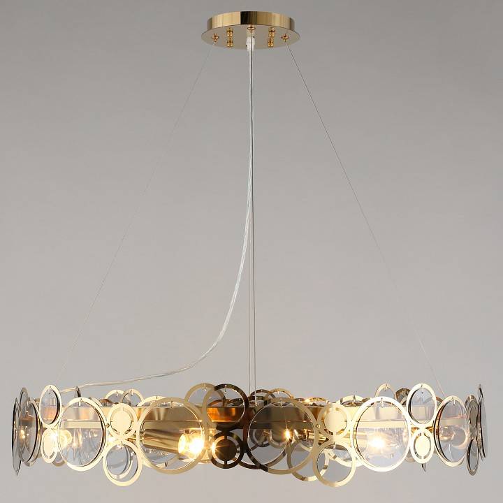 Подвесной светильник Aployt Veva золото 8 ламп APL.829.13.08