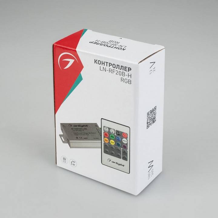 Контроллер RGB Arlight LN-RF20B-H с пультом ДУ 016499