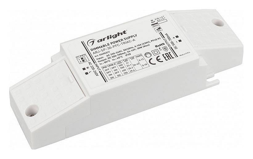 Блок питания Arlight ARJ-30-PFC-TRIAC-A 30W 700mA 026052(1)
