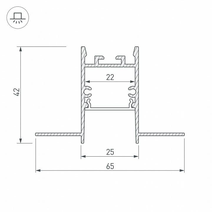 Профиль встраиваемый Arlight SL-COMFORT 033275