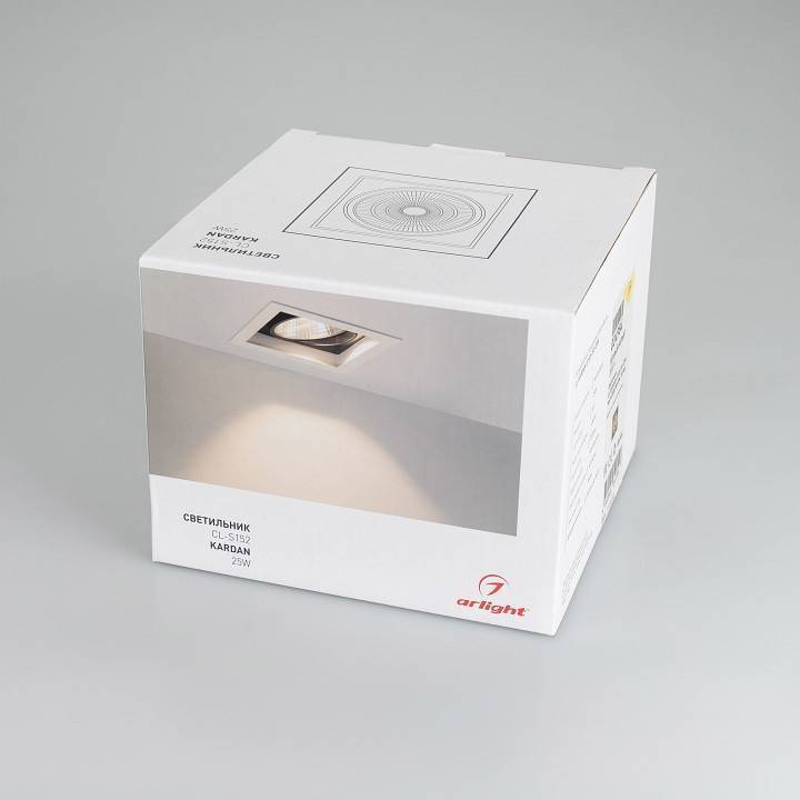 Встраиваемый светильник Arlight KARDAN 2x10 Вт 3000 К 037028
