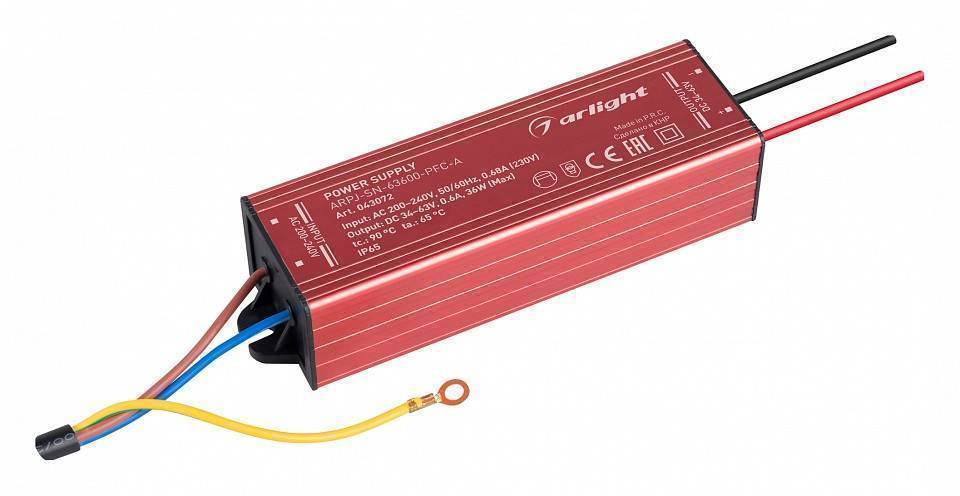 Блок питания с проводом Arlight ARPJ-SN 043072