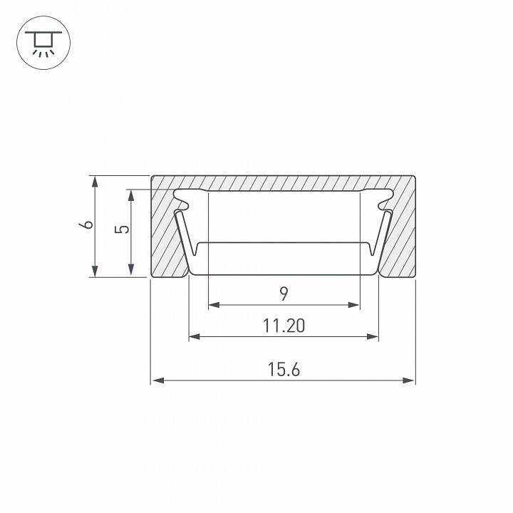 Профиль накладной Arlight MIC 044543