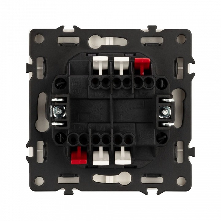 Выключатель проходной двухклавишный без рамки Arlight SWT 054240