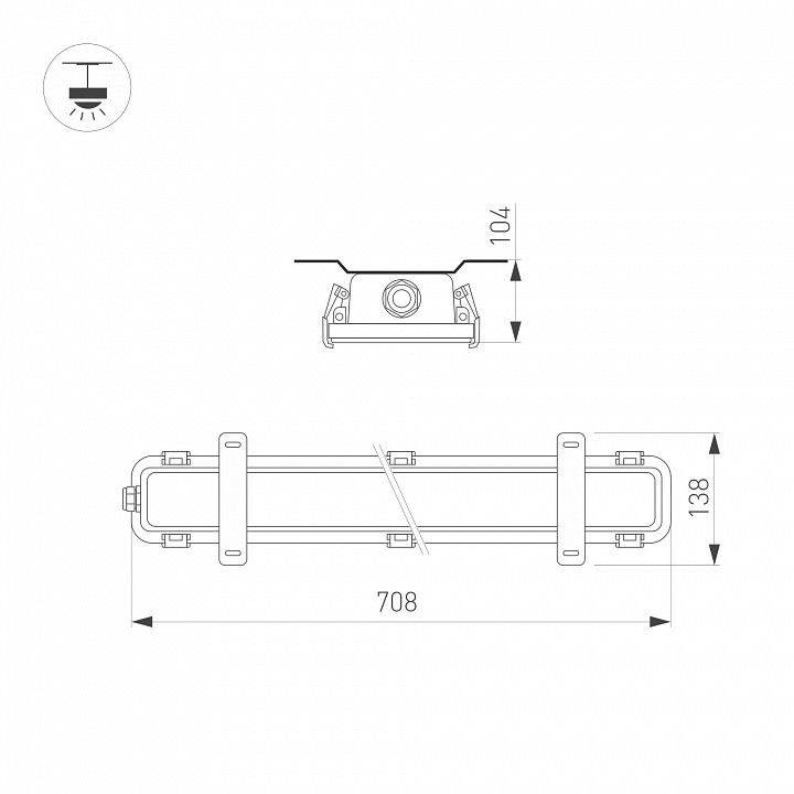 Накладной светильник Arlight SP-KATANO 056911