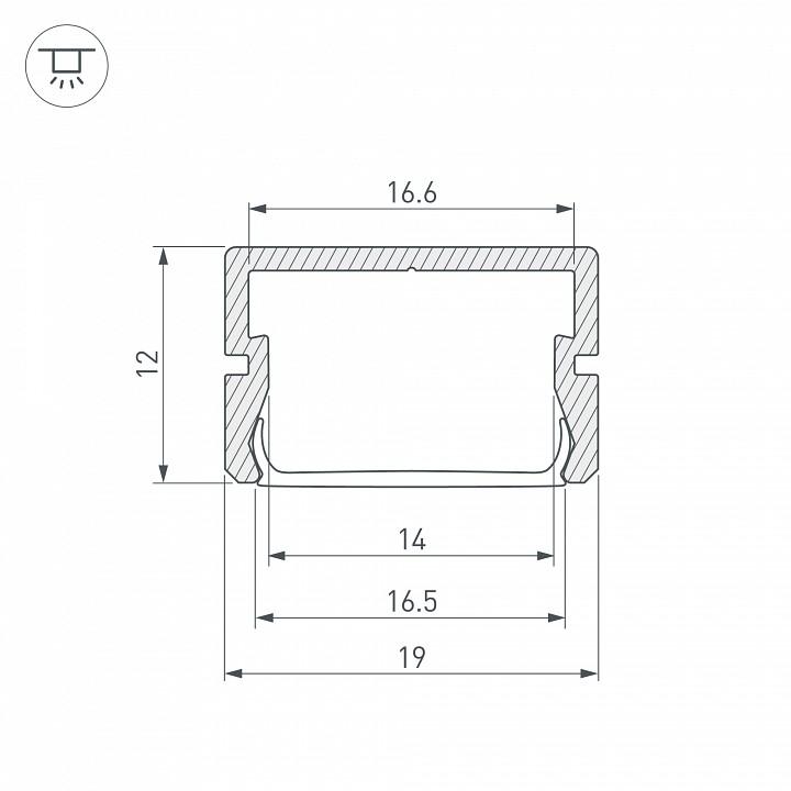 Профиль накладной Arlight SILER 058960