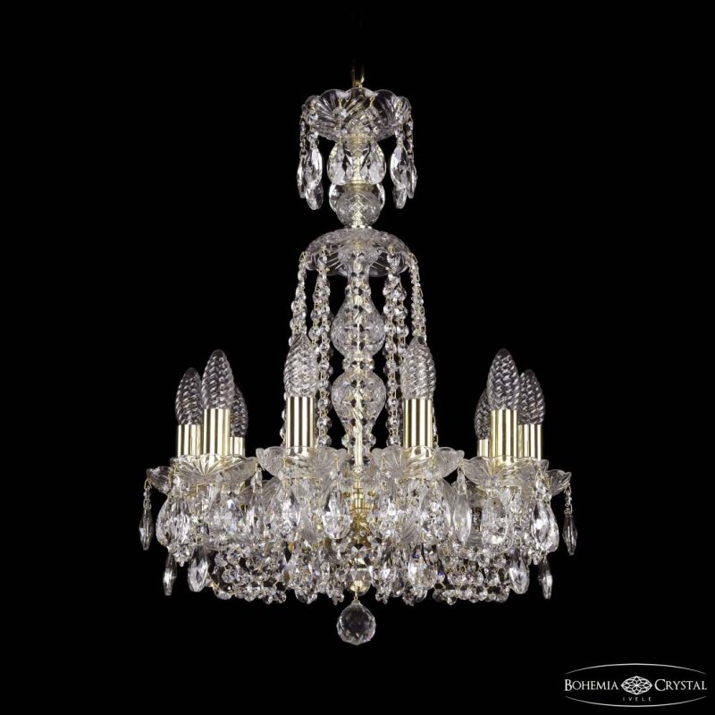 Подвесная люстра Bohemia Ivele Crystal 1402 1402/10/141/XL-58 G