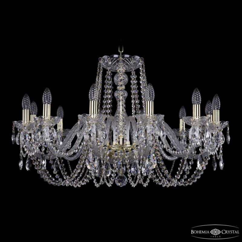 Подвесная люстра Bohemia Ivele Crystal 1402 1402/12/300 G